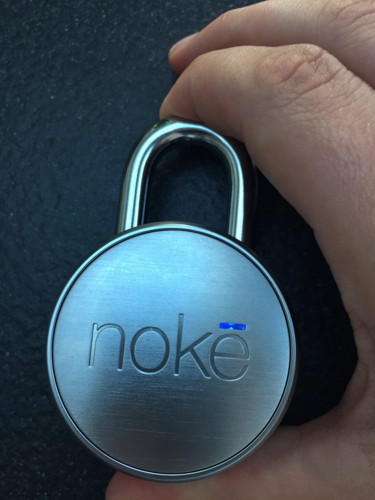 Noke padlock status light
